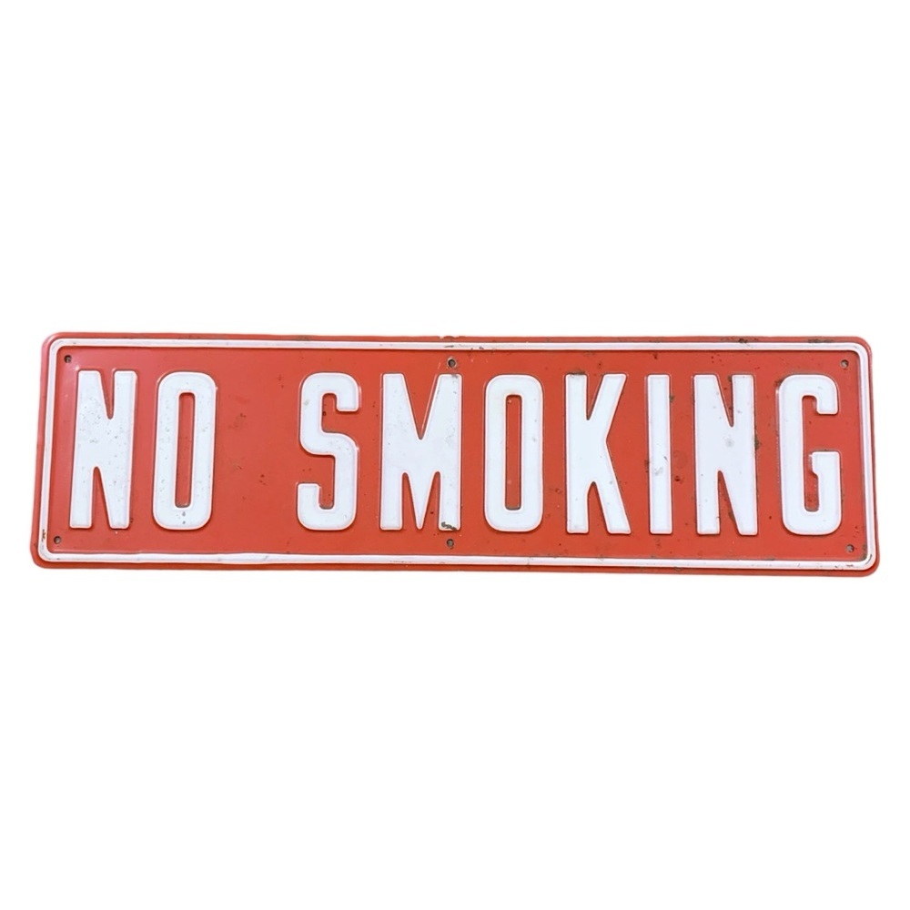 Vintage No Smoking Sign
